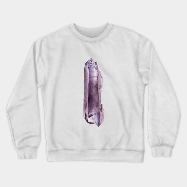 Amethyst crystal Crewneck Sweatshirt by ingadrawsstuff